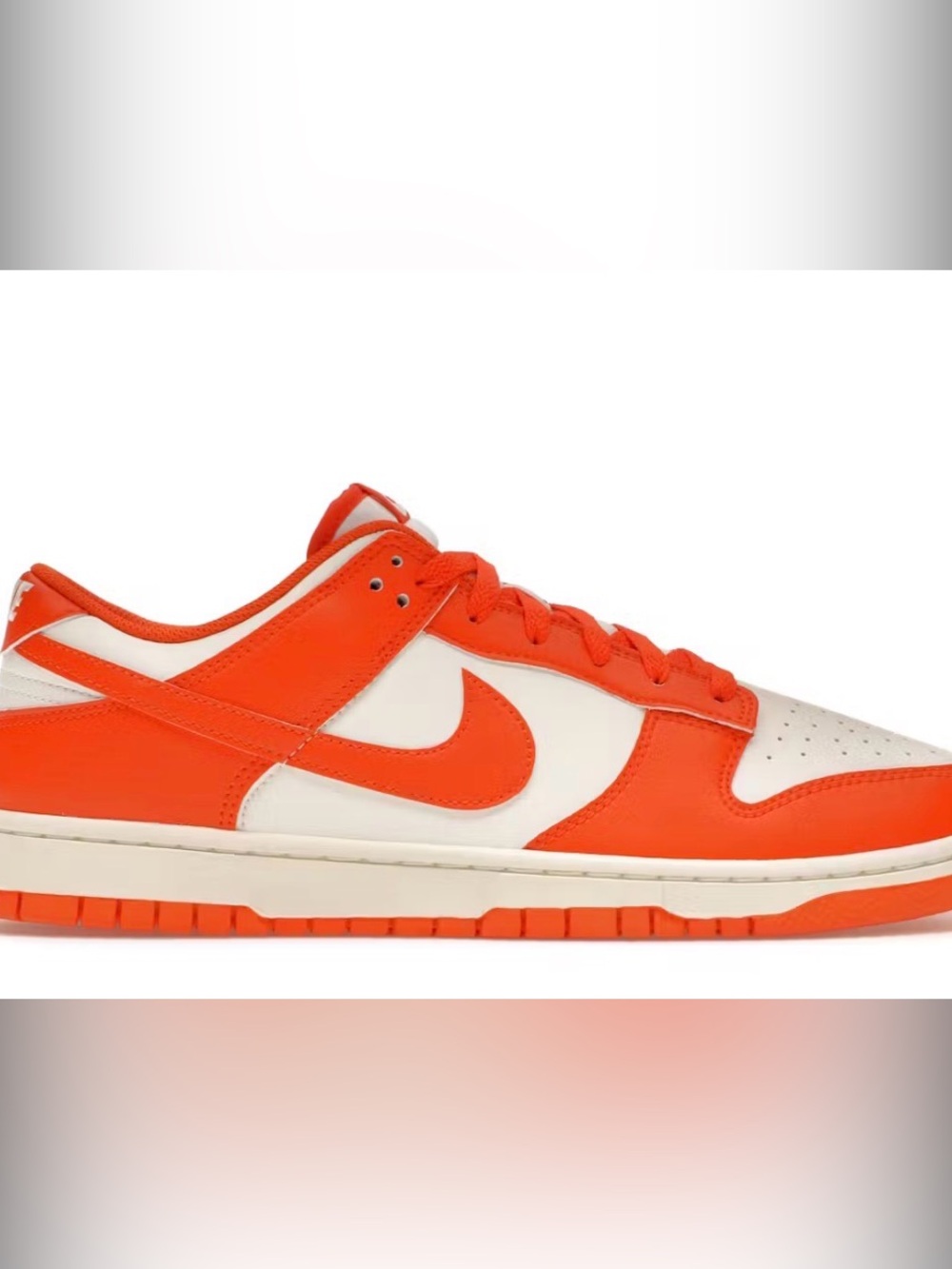 Nike Women Low-Top Sneakers in Orange and White